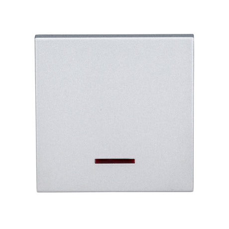 Wippe S 55 mit roter Linse, Silber