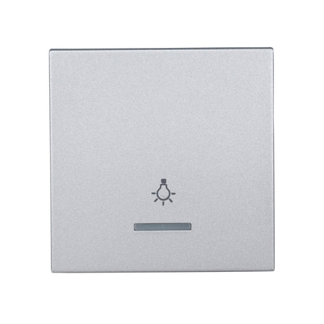 Wippe S 55 mit transparenter Linse, Symbol Licht, Silber