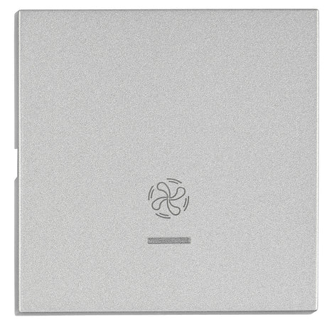 Wippe S 55 mit transparenter Linse, Symbol Lüfter, Silber