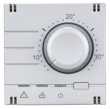 Analoger Raumthermostat Aufsatz, Heizung, Silber