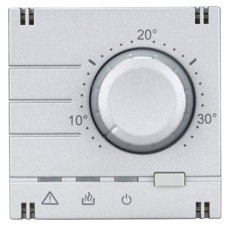 Analoger Raumthermostat Aufsatz, Heizung, Silber