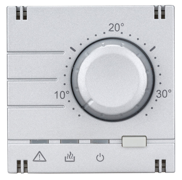 Analoger Raumthermostat Aufsatz, Heizung, Silber