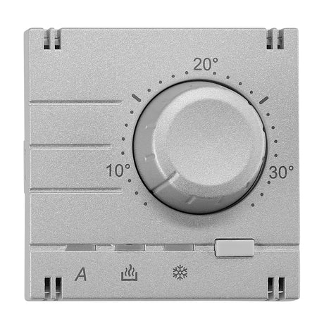 Analoger Raumthermostat Aufsatz, Heizung/Kühlung, Silber