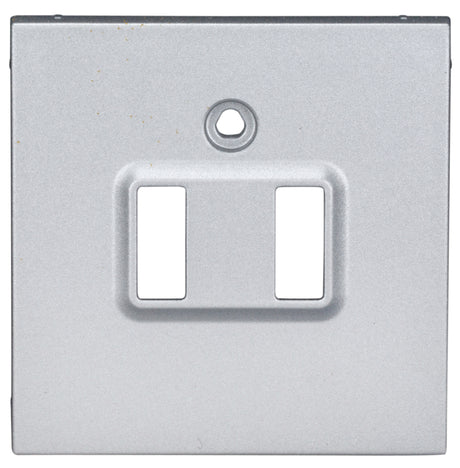USB Ladesteckdosen-Abdeckung, silber