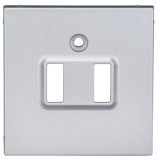 USB Ladesteckdosen-Abdeckung, silber