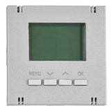 Elektronischer Jalousieschalter-Aufsatz, Silber