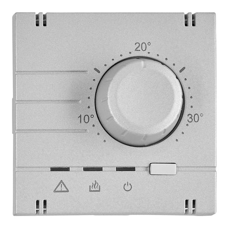 Analoger Raumthermostat Aufsatz, Heizung, Silber