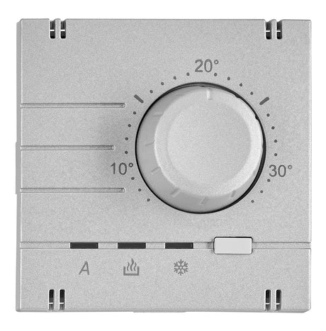 Analoger Raumthermostat Aufsatz, Heizung/Kühlung, Silber