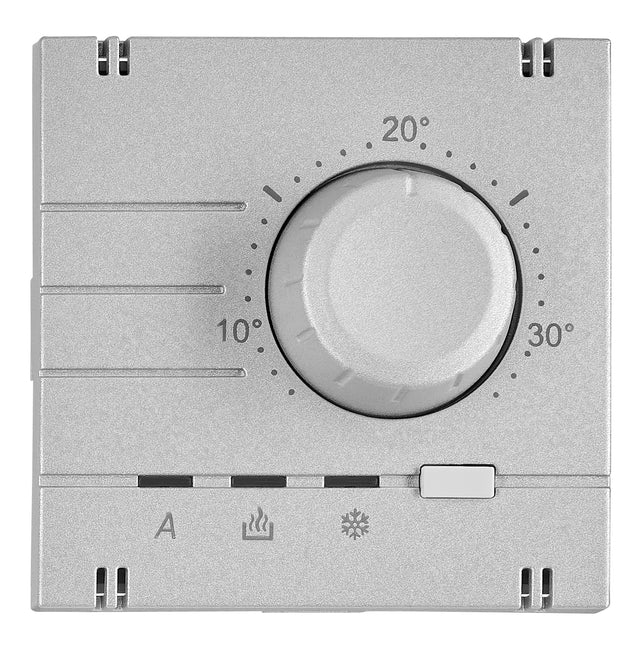 Analoger Raumthermostat Aufsatz, Heizung/Kühlung, Silber
