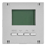 Digitaler Raumthermostat Aufsatz, Heizung/Kühlung, Silber