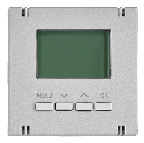 Fußbodenthermostat Aufsatz, silber
