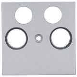 TV Abdeckung, 4-Loch, Silber