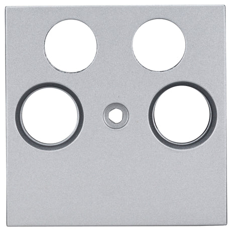 TV Abdeckung, 4-Loch, Silber