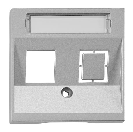 Abdeckung für RJ45 Toolless Line Module, 1-fach, Silber