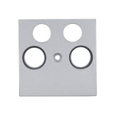 TV Abdeckung, 4-Loch, Silber