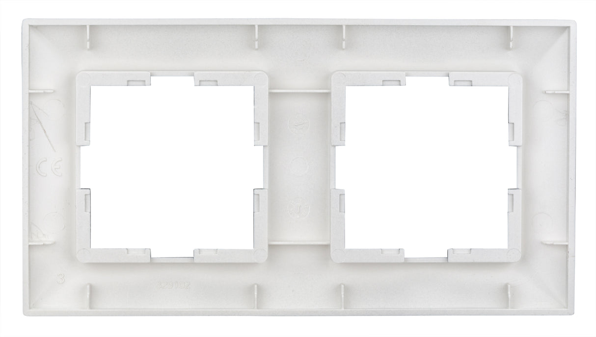 Rahmen 2-fach, Design CLASSIC, Silber
