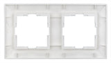 Rahmen 2-fach, Design CLASSIC, Silber