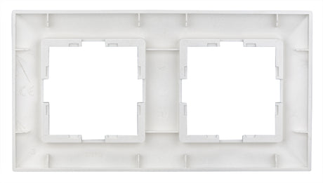 Rahmen 2-fach, Design CLASSIC, Silber