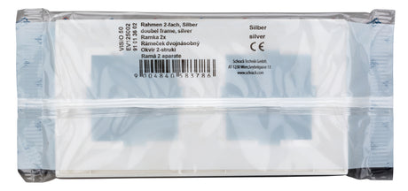 Rahmen 2-fach, Design CLASSIC, Silber