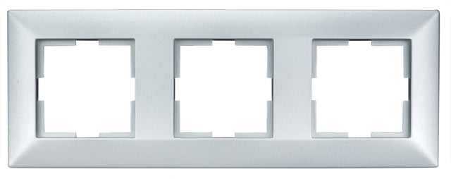 Rahmen 3-fach, Design CLASSIC, Silber