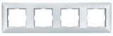 Rahmen 4-fach, Design CLASSIC, Silber