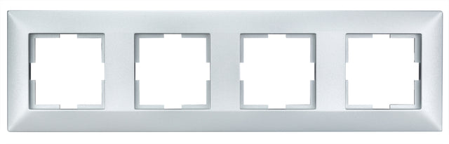 Rahmen 4-fach, Design CLASSIC, Silber