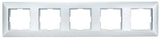 Rahmen 5-fach, Design CLASSIC, Silber