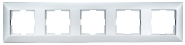 Rahmen 5-fach, Design CLASSIC, Silber