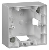 Aufputz Gehäuse 1-fach, Silber