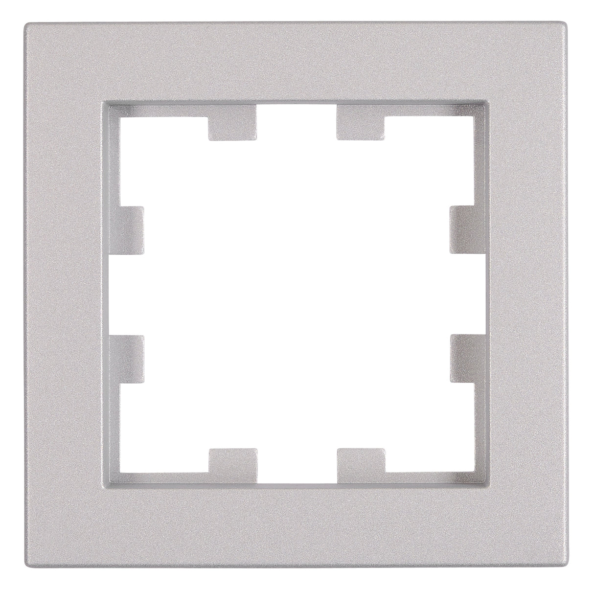 Rahmen 1-fach, Design CUBIC, Silber