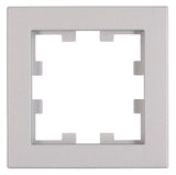 Rahmen 1-fach, Design CUBIC, Silber