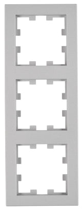 Rahmen 3-fach, Design CUBIC, Silber