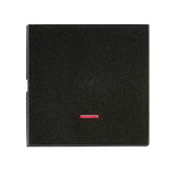 Wippe S 55 mit roter Linse, schwarz, matt