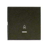 Wippe S 55 mit transp. Linse, Symbol Glocke, schwarz, matt