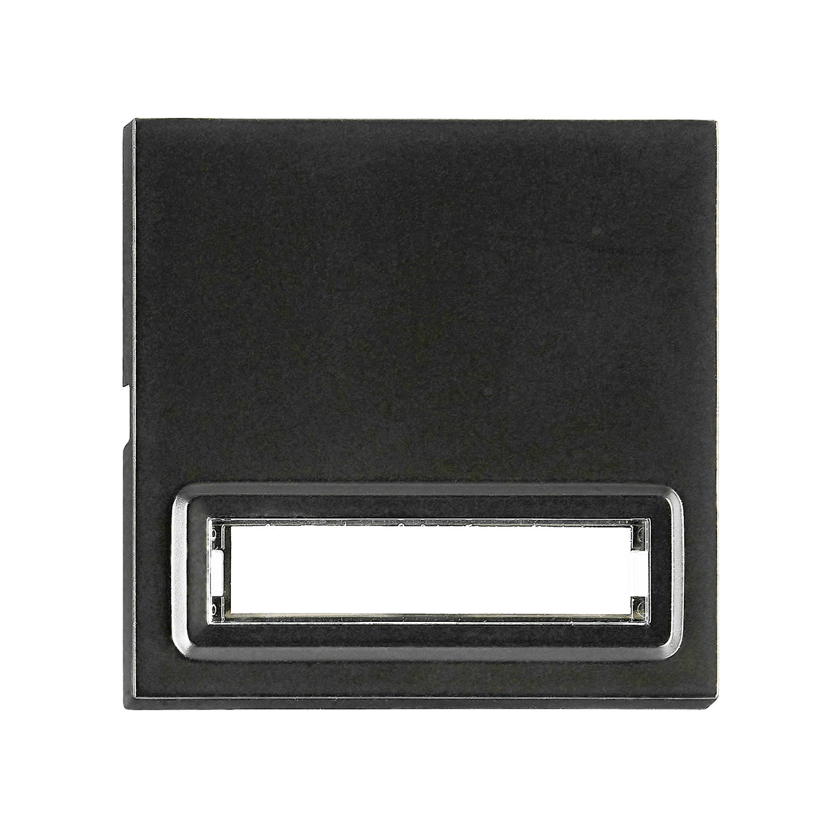 Wippe S 55 mit beleuchtetem Schriftfeld, schwarz, matt
