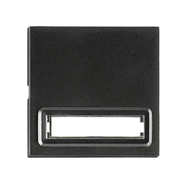 Wippe S 55 mit beleuchtetem Schriftfeld, schwarz, matt