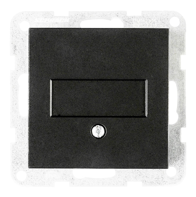 Blindabdeckung, schwarz, matt