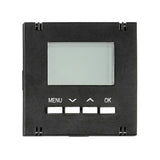 Digitaler Raumthermostat Aufsatz, Heizung, Schwarz, matt