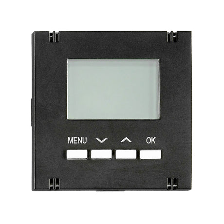 Digitaler Raumthermostat Aufsatz, Heizung, Schwarz, matt