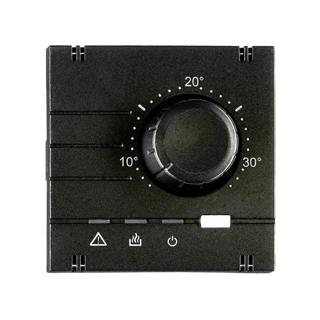 Analoger Raumthermostat Aufsatz, Heizung, Schwarz, matt