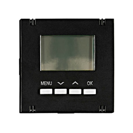 Fußbodenthermostat Aufsatz, schwarz, matt