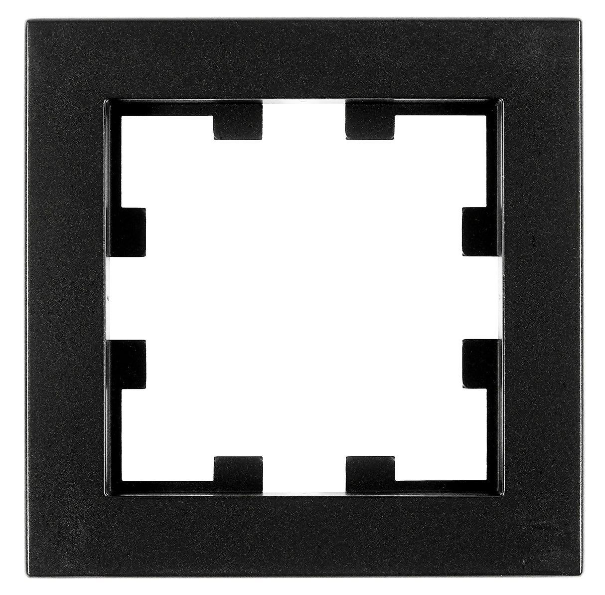 Rahmen 1-fach, Design CUBIC, schwarz, matt
