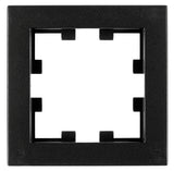 Rahmen 1-fach, Design CUBIC, schwarz, matt