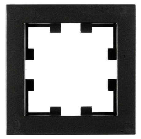 Rahmen 1-fach, Design CUBIC, schwarz, matt