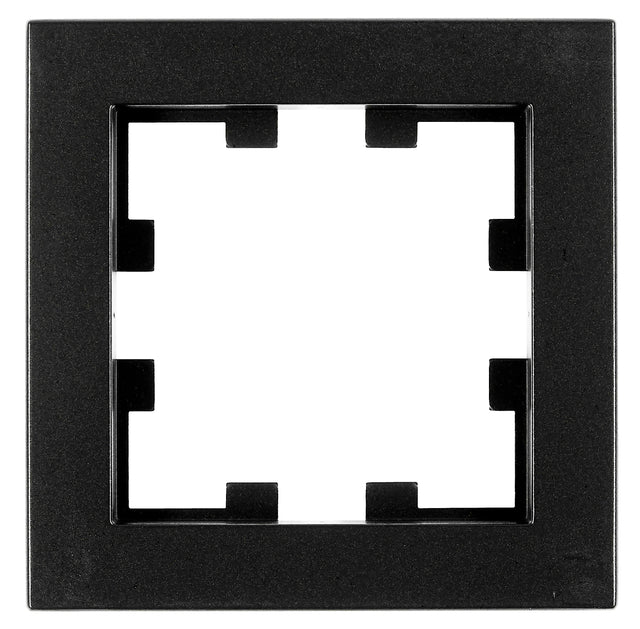 Rahmen 1-fach, Design CUBIC, schwarz, matt