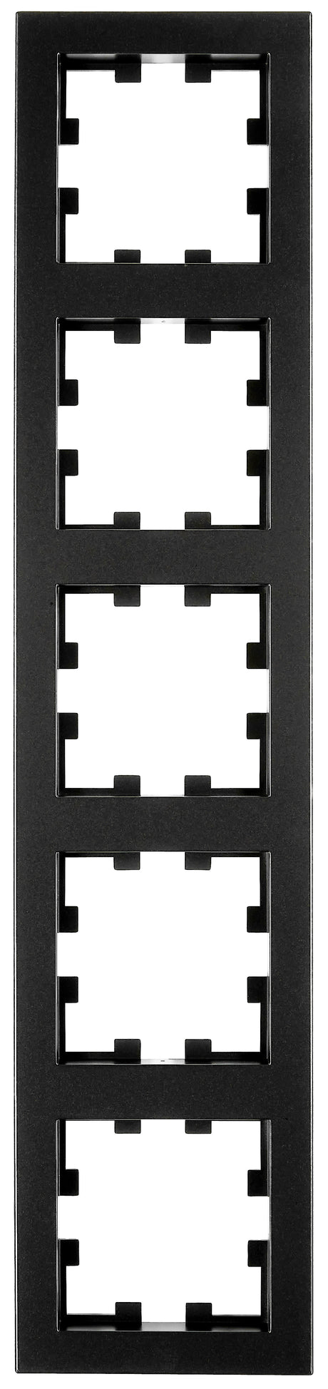 Rahmen 5-fach, Design CUBIC, schwarz, matt
