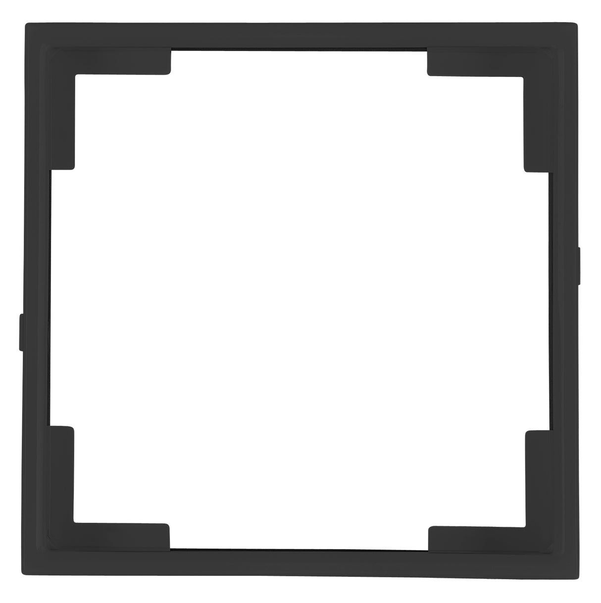 Adapterrahmen 55x55 mm zu 50x50mm, schwarz, 1 VE = 5 Stück