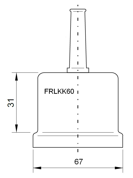 Foto: Iso-Kappe für LKT mit Ø60mm (lose)