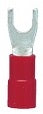 Gabel-Kabelschuh isoliert, rot, 0,5-1,0mm², M4