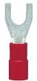 Gabel-Kabelschuh isoliert, rot, 0,5-1,0mm², M5